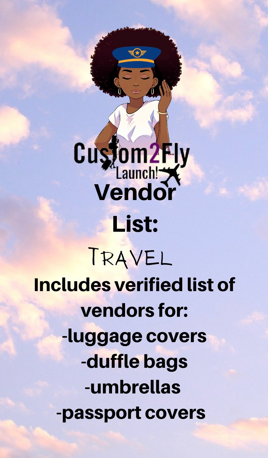 Vendor List: Travel - Custom2Fly 