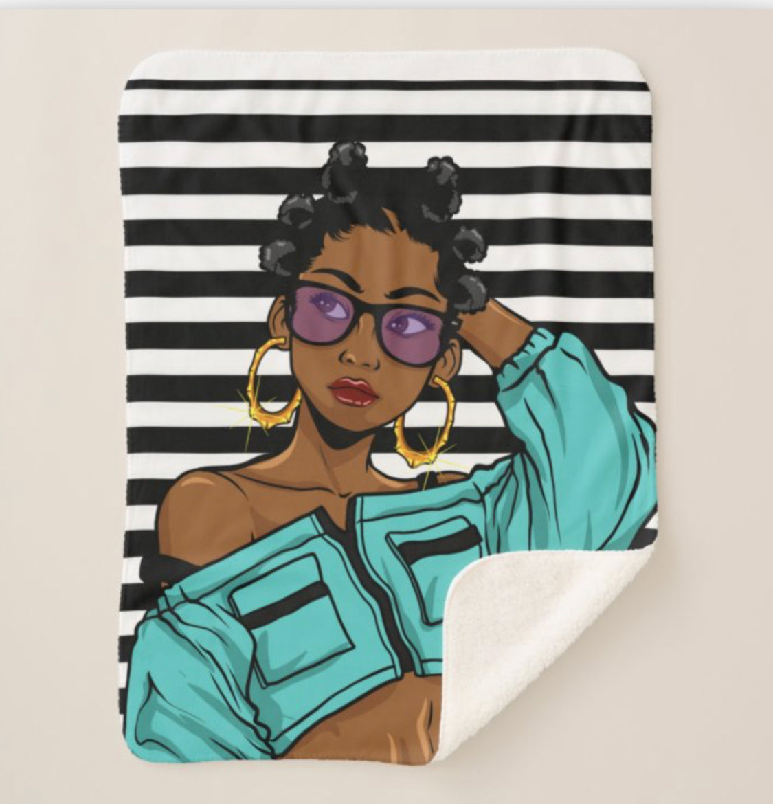 'Bantu Girl' Blanket - Custom2Fly 