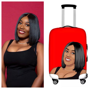 Custom Drawn Luggage Cover - Custom2Fly 